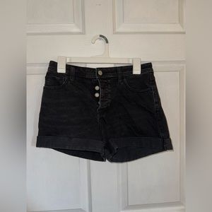 Black Hollister jeans shorts size 7